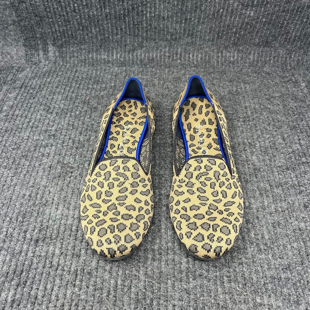 Rothy’s The Flat Loafer Round Toe Cheetah Leopard Spot Print Women’s 7 US